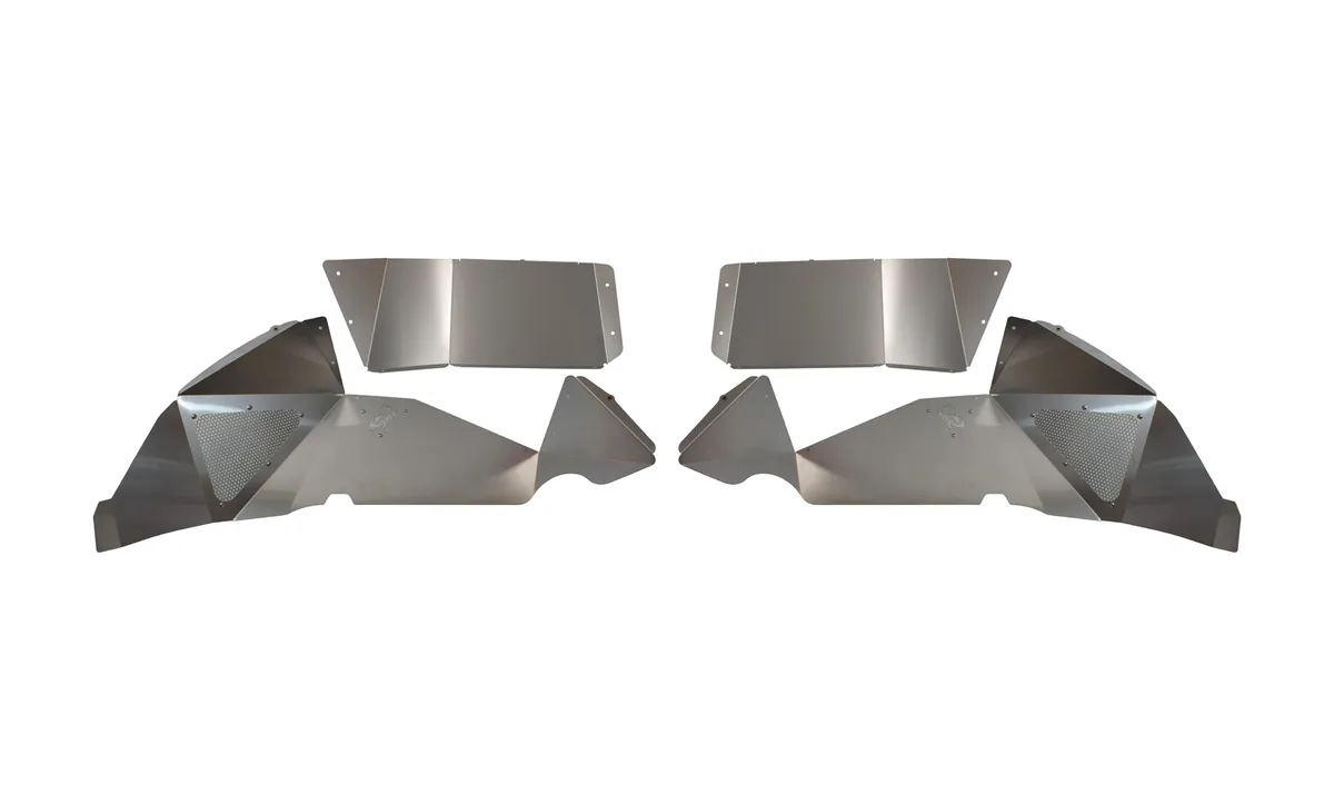 Fishbone Offroad 2018-Current Jeep Wrangler JL Raw Aluminum Inner Fenders - Legacy Model - Set FB33108 product image