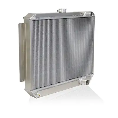 Be Cool Radiator Downflow w/Dual 1 Inch Core 22.75 W x 24.00 Inch H for LS Swap Qualifier Natural Finish Be Cool Radiator