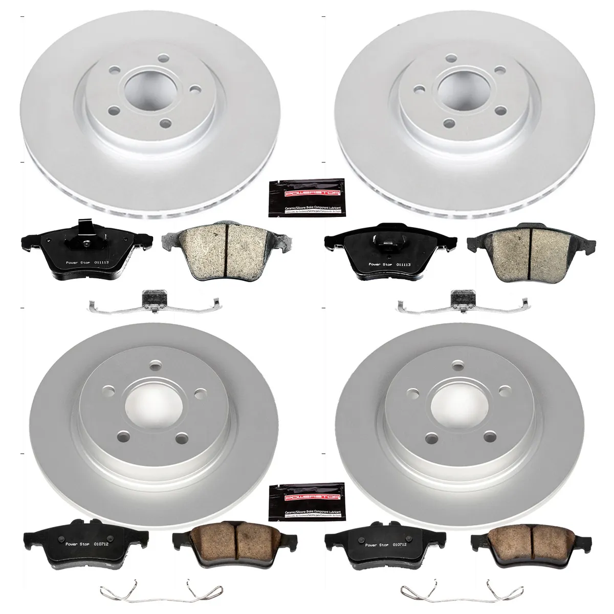 Z23 Sport Geomet Coated Rotor Kit For European Vehicles: Genuine Geomet Fully Coated Rotors; Carbon-Fiber Ceramic Pads W/Hardware product image