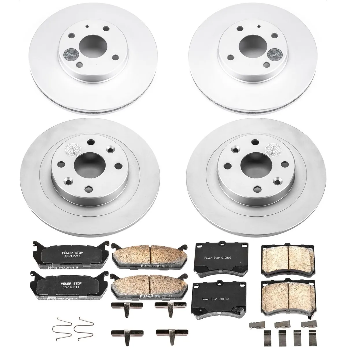 Z17 Geomet Coated Rotor Kit: Genuine Geomet Fully Coated Rotors; Ceramic Pads W/Hardware product image