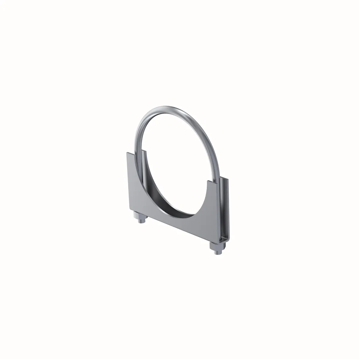 Garage Parts Saddle Clamp; 5 in. Diameter; Zinc Plated; product image