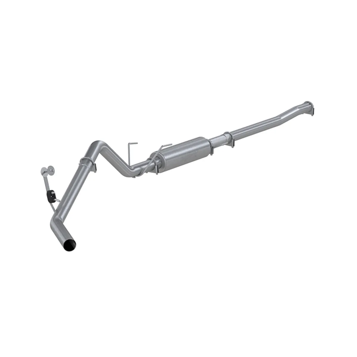 Armor Lite Cat Back Exhaust System; 3 in.; Incl. Front Pipe/Ext. Pipe/Muffler/Over Axle Pipe/Tailpipe/Hardware; No Tip Incl.; Single Side Exit; Aluminized; product image
