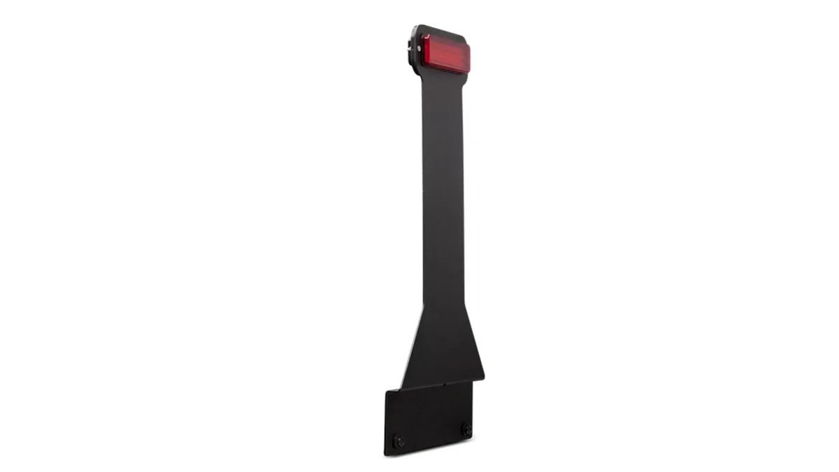 3rd Brake Light Kit; Black; 0.125in. Steel; LED Light; For Oversized Tires On Swing-A-Way Tire Carriers; product image