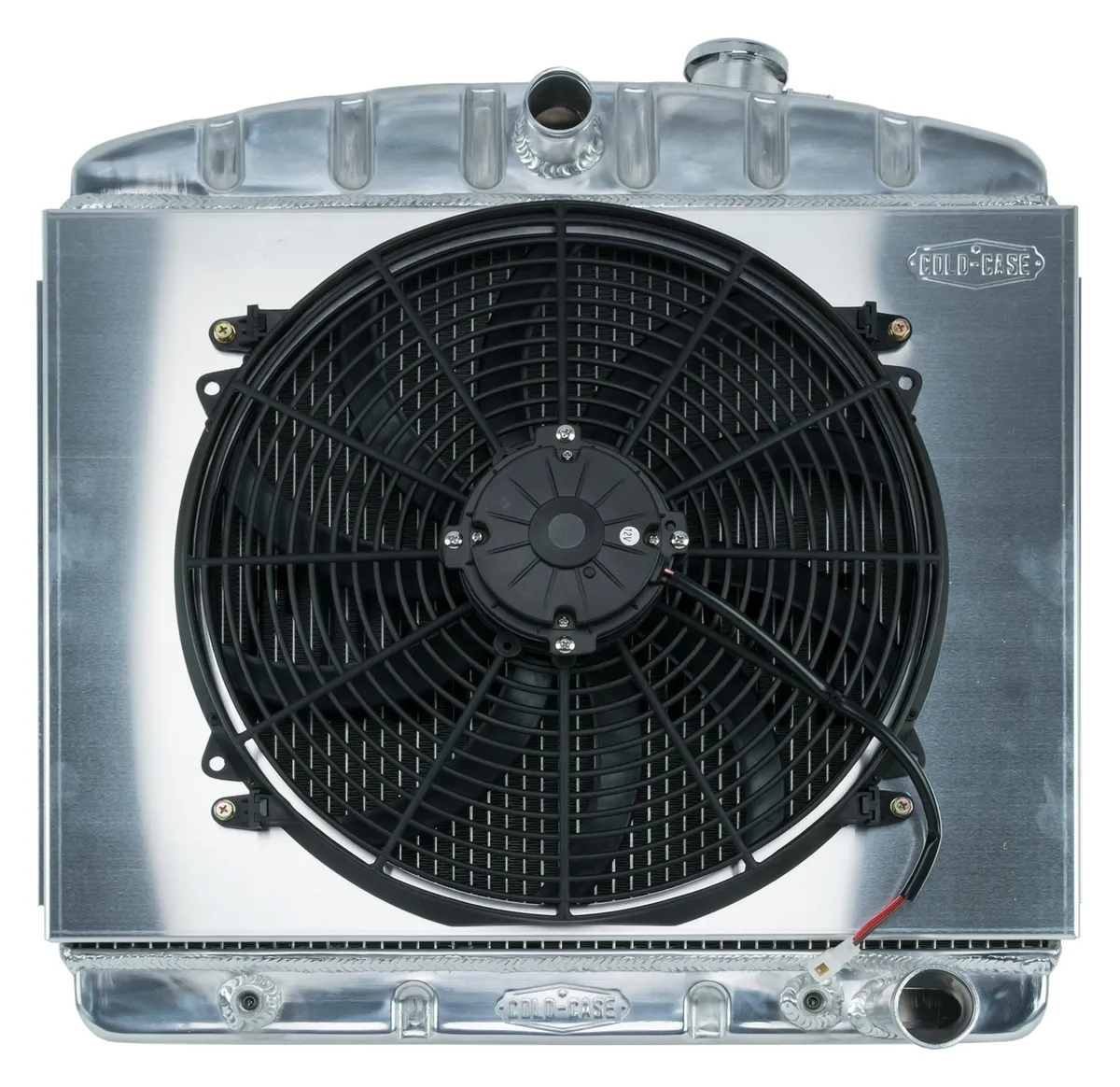 55-57 Tri-5 Chevy Aluminum Radiator And 16 Inch Fan Kit (V8 Mount) Cold Case Radiators product image