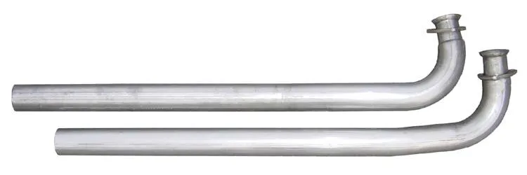 Exhaust Manifold Down Pipe 2.5 in w/Standard Manifolds 3 Bolt Flange Hardware Not Incl Natural 409 Stainless Steel Pypes Exhaust product image