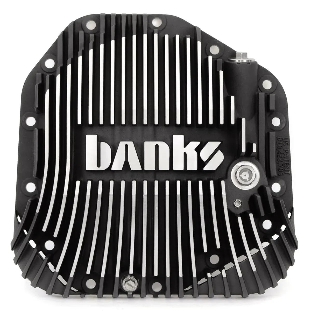 Ram-Air Differential Cover Kit Satin Black/Machined w/Hardware for 17-24 Ford F250 HD Tow Pkg and F350 SRW with Dana M275 Rear Axle Banks Power product image