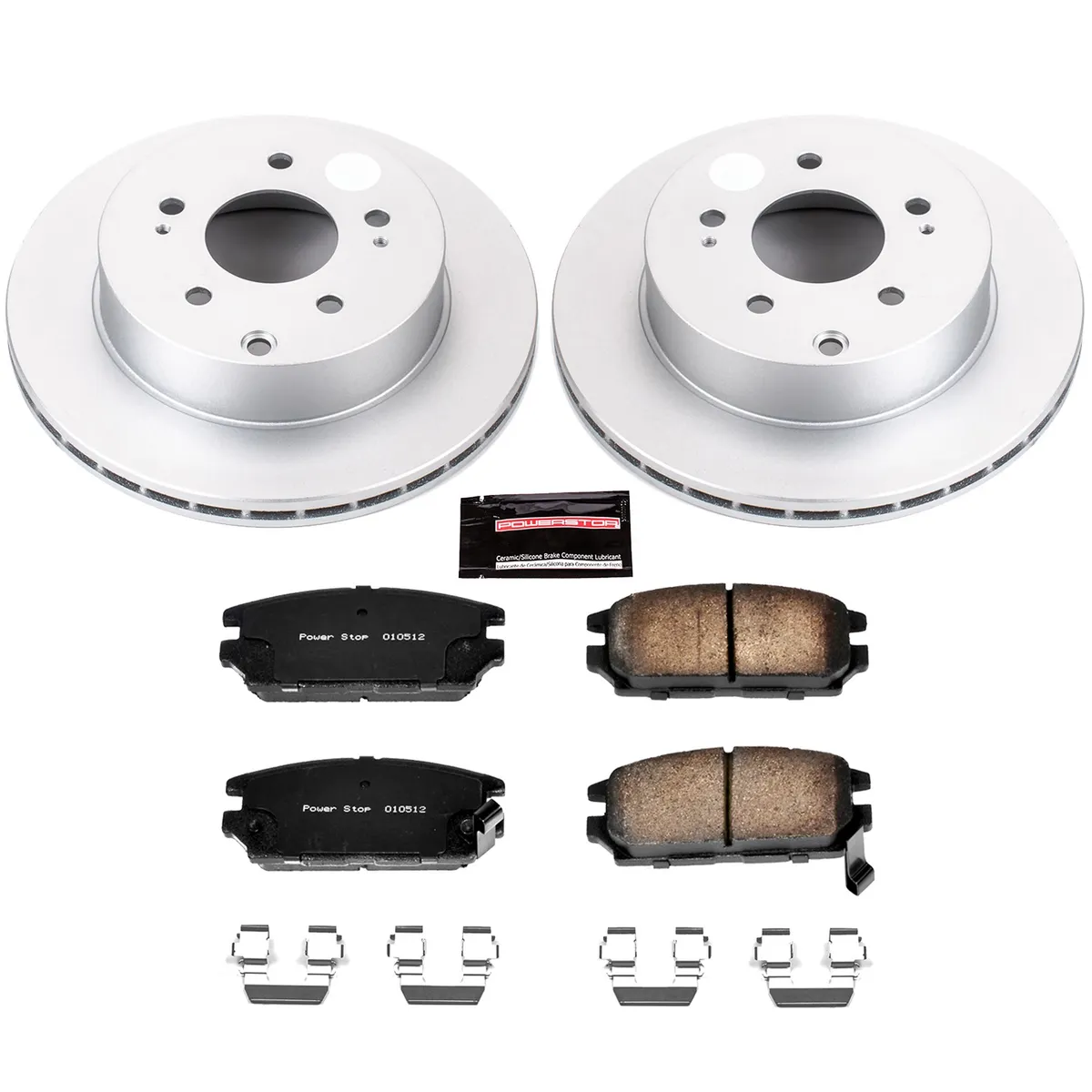Z17 Geomet Coated Rotor Kit: Genuine Geomet Fully Coated Rotors; Ceramic Pads W/Hardware product image