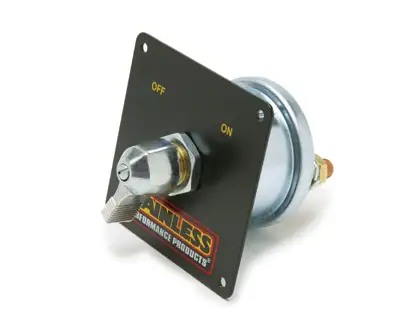 Painless Wiring Master Disconnect Switch w/Mounting Panel; On/Off Rotary Switch; No Wires Or Fuses Included; 175 Amp Continuous [100% Duty Cycle]/800 Amp Momentary [50% Duty Cycle];