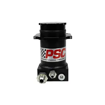 PSC Motor Sports 8.25 Hydroboost W/ Clamp 6 Return 10 Feed Black Anodized Black Street Cap