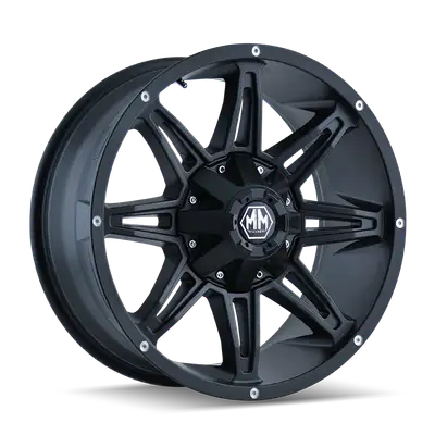 Mayhem Mayhem Offroad Wheels Rampage 8090 MB 18x9 Black 18 Off Set 5 Lug 5.71 BSM 87 Bore Cast Aluminum