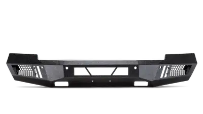 Body Armor ECO-Series Front Bumper; 1/8 in. Steel Plate; Non Winch; 20 in. Dual Row/4 Cube Style LED Light Mount; Black; Steel;