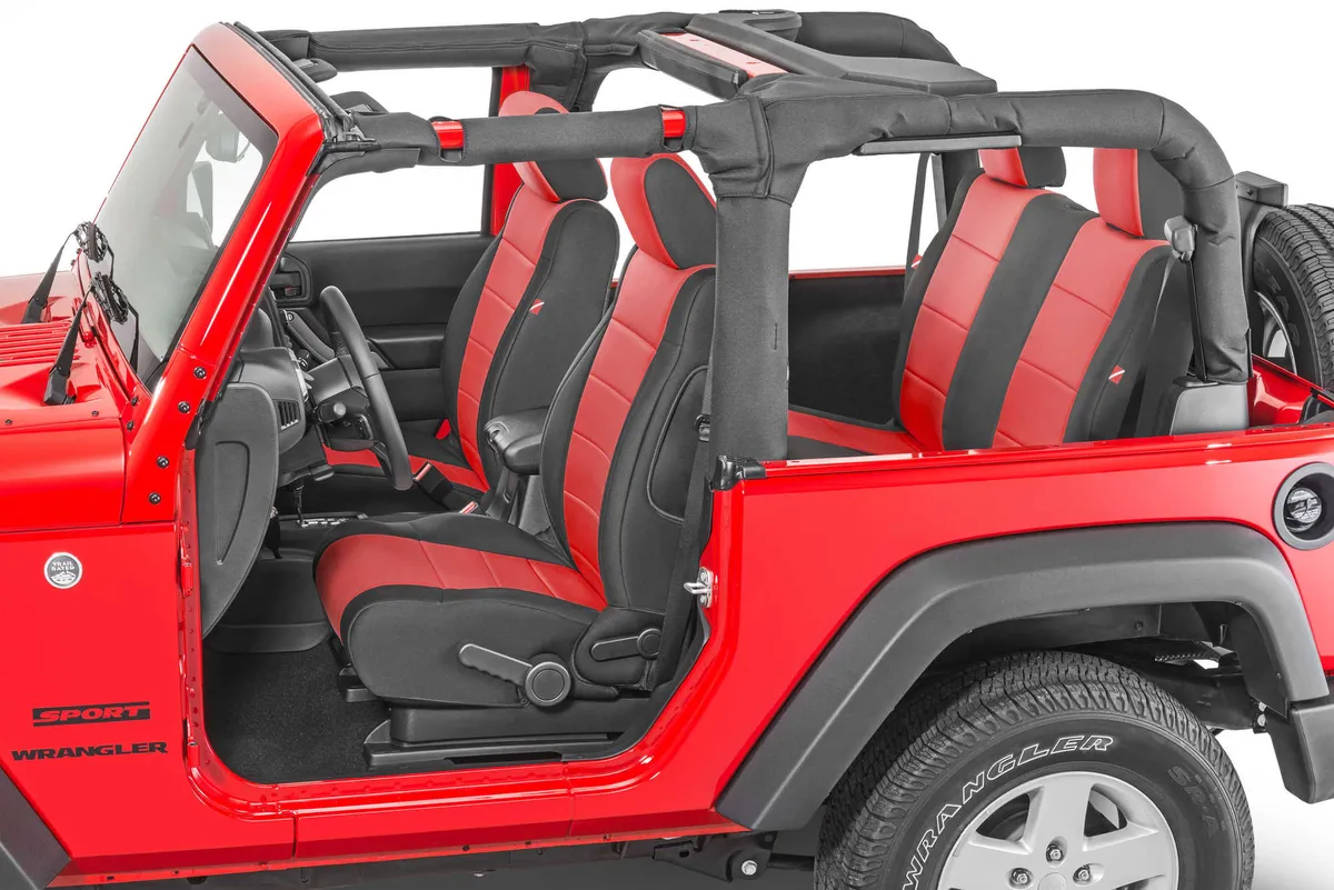 Wrangler JK Seat Cover for 11-12 Jeep JK Red Neoprene Pair Diver Down product image