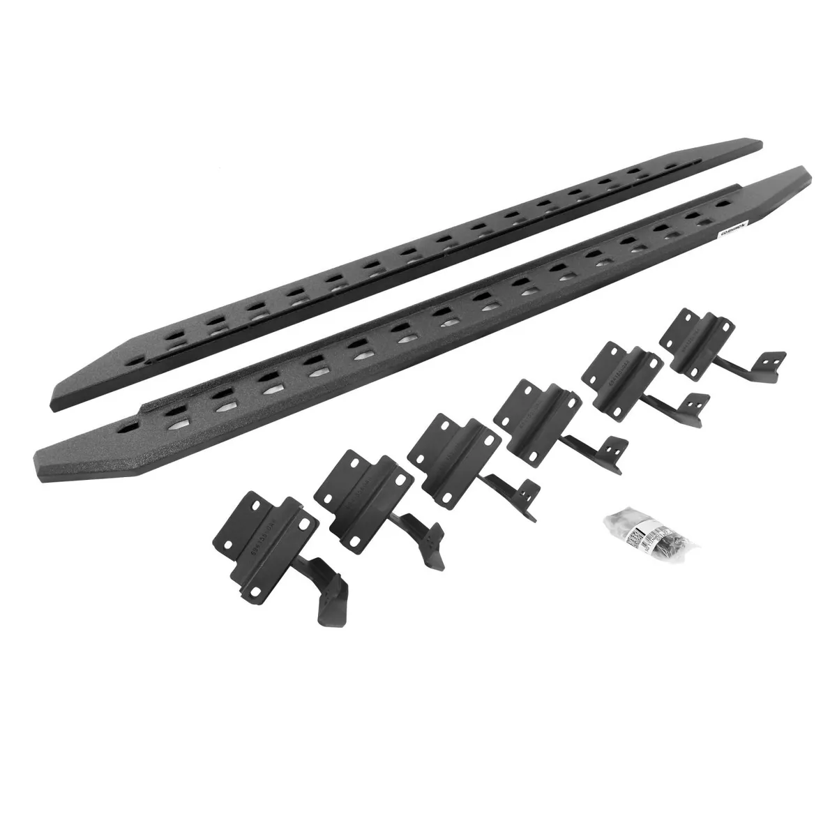 Go Rhino Go Rhino 69415587ST - RB20 Slim Line Running Boards With Mounting Brackets - Protective Bedliner Coating