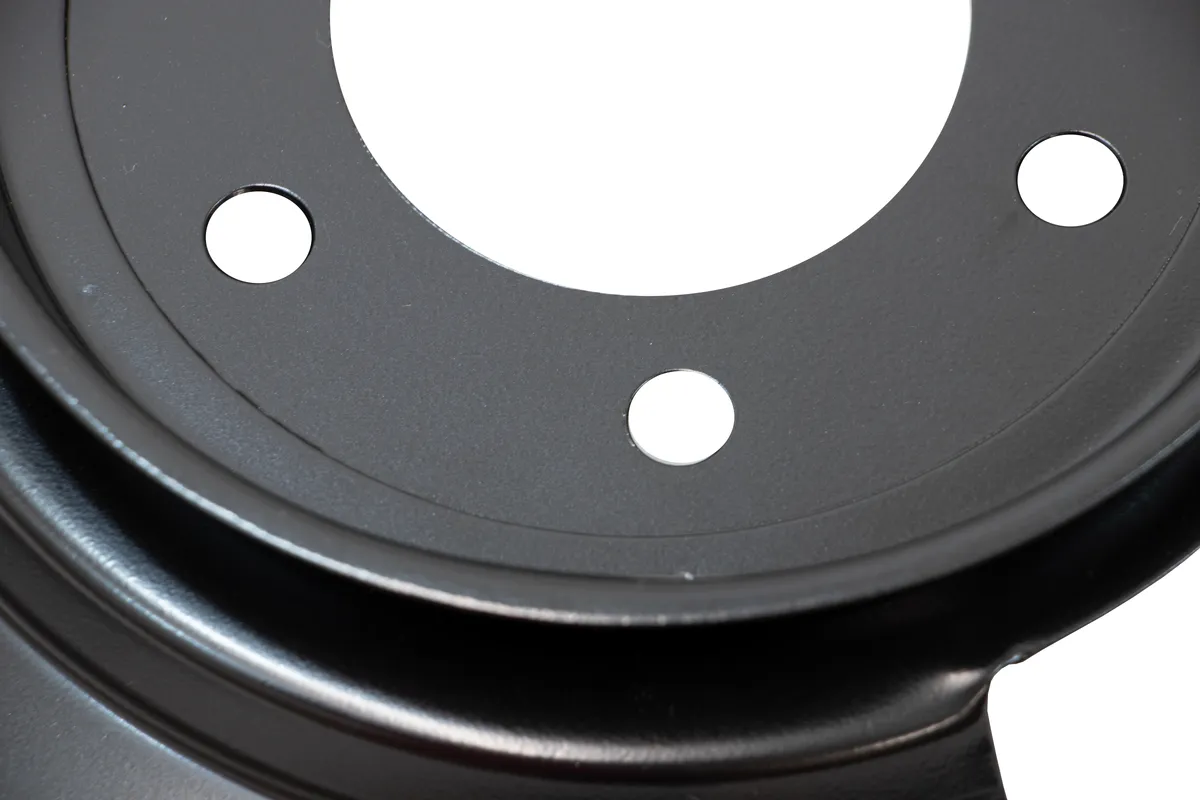 7883 Cj5/7686 Cj7/8186 Cj8 Disc Brake Dust Cover Stainless Steel 2 Stage Gloss Powder Coat product image