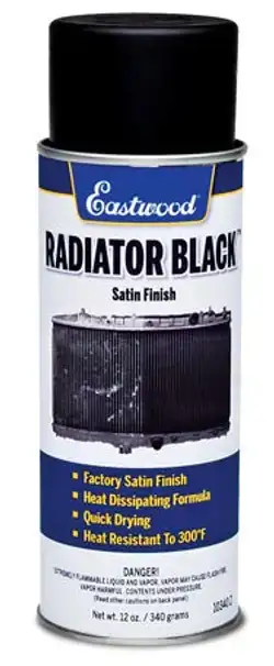 Eastwood Radiator Black Paint Satin 12oz Aerosol