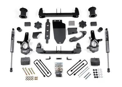 Zone Offroad 2014-2018 Chevy/GMC 1500 Silverado/Sierra 4WD 6.5 Strut Lift Kit- Alum/Stamped Arms - Fox 2.0 Adventure Series Shocks