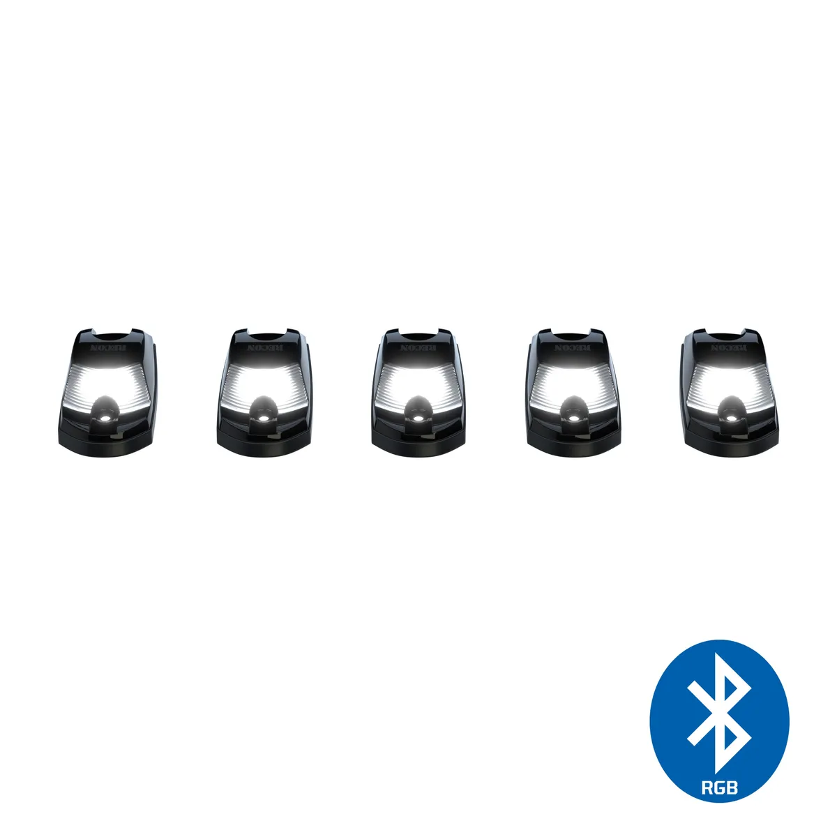 Ford 17-25 Super Duty 5-Piece Ultra Bright RGB Multi-Colored LED Cab Roof Lights Bluetooth App (Fresh Install: For Models That Did Not Come With Factory Cab Lights) - Multiple Lens product image