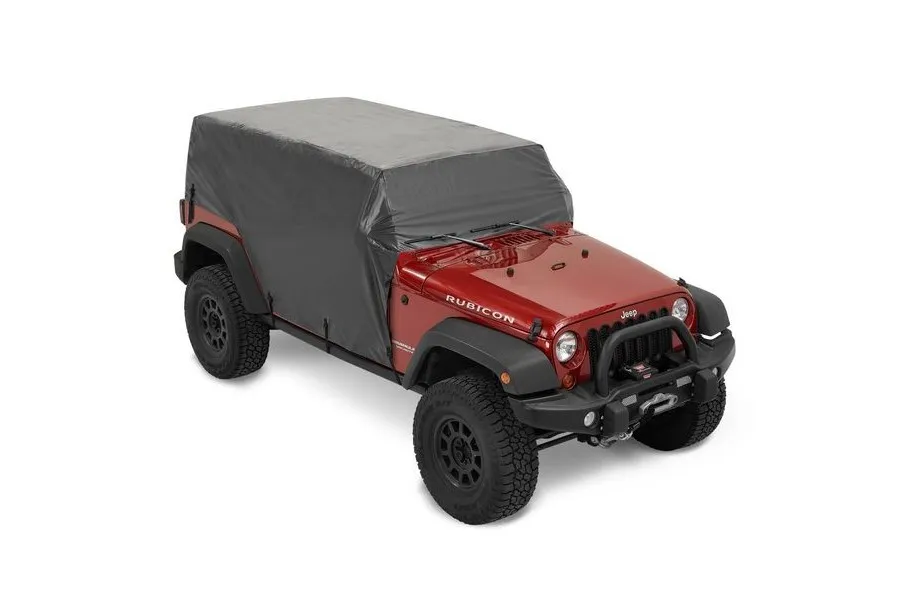 Bestop All Weather Trail Cover - Jeep '07-18 Wrangler JK / '18-26 JL 4-Door (Black, Hard Top)
