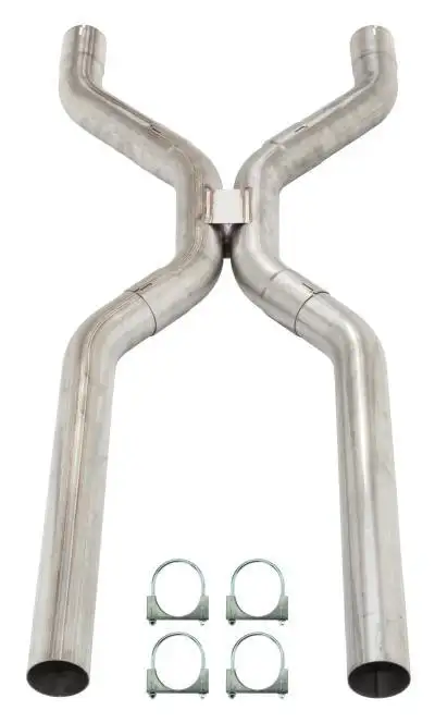 Pypes Performance exhaust 3 Inch Universal H-Pipe Crossover Exhaust Kit Mandrel Bent 409 Stainless Steel Pypes Exhaust