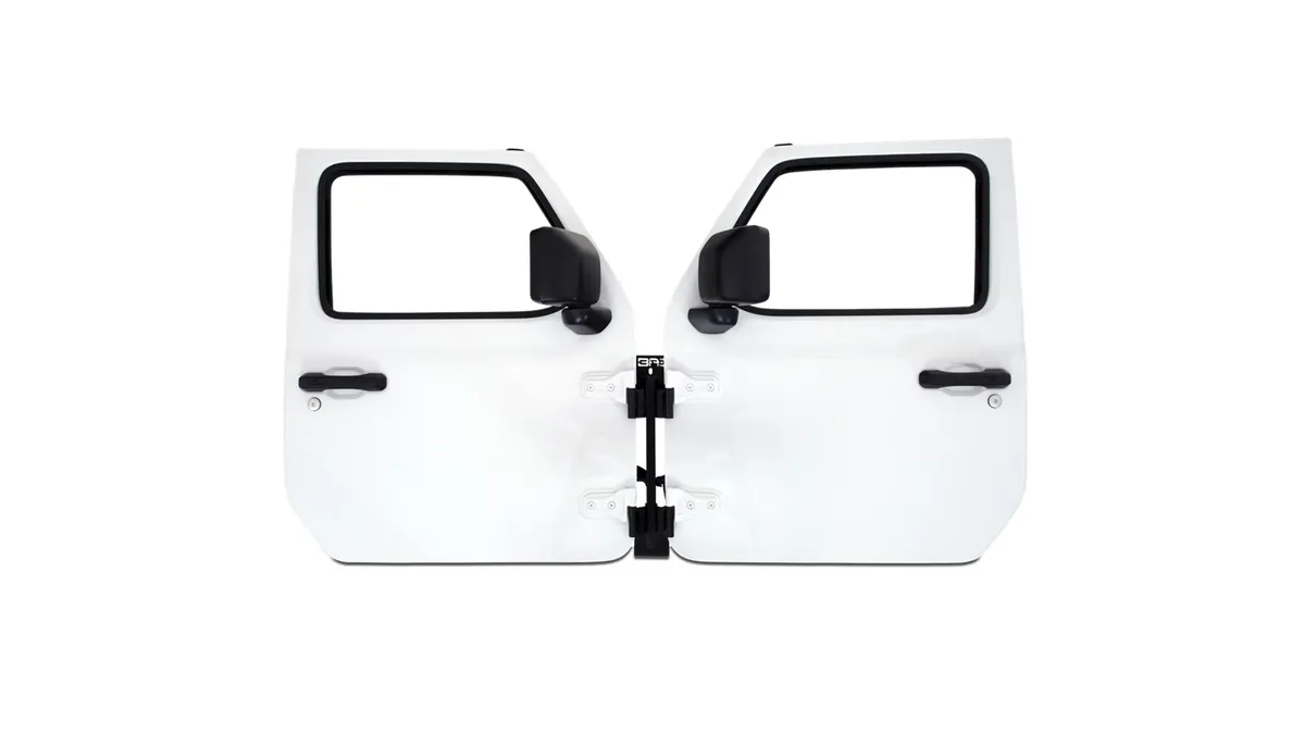 Door Storage Bar; Incl. Mounting Hardware; 1 in. Tube; 4mm Steel Plates; product image