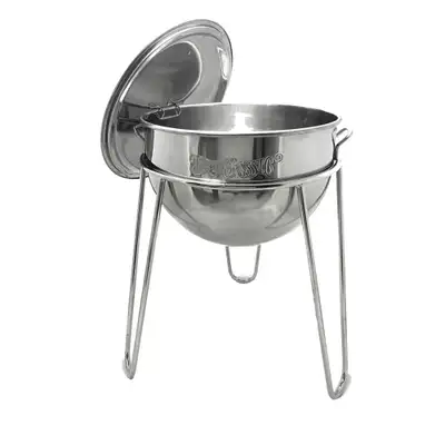 Bayou Classic 15-gal Stainless Steel Kettle with Stand