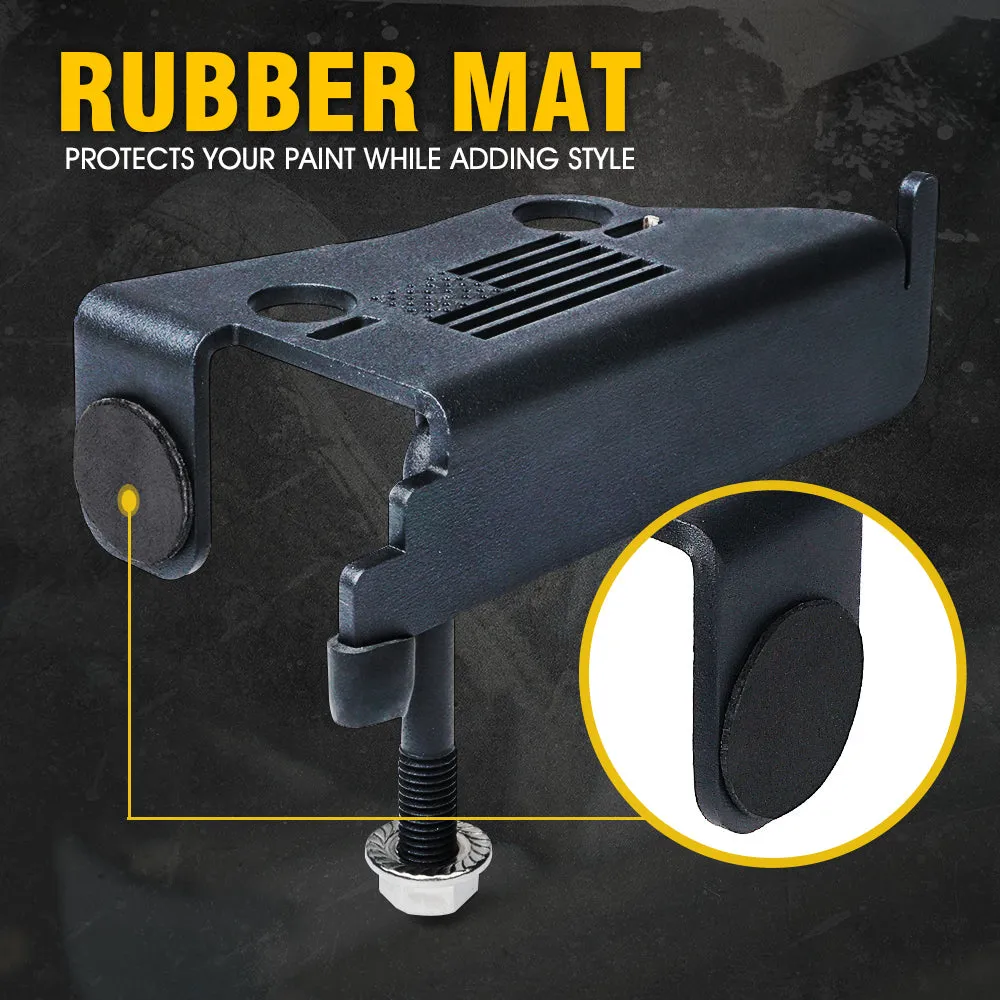 Xprite Front Foot Pegs with Jeep Flag for 2007-2018 Wrangler JK product image