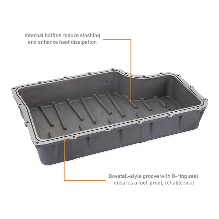 Aluminum Transmission Pan, fits Ford 6.7L Powerstroke 2011-2019 product image