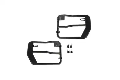 Rugged Ridge Rugged Ridge Front Fortis Tube Doors, Black - JK