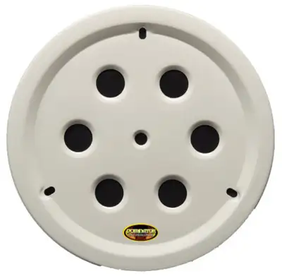 Dominator Race Body Wheel Cover Hole Vent Alum Bolt 15in White