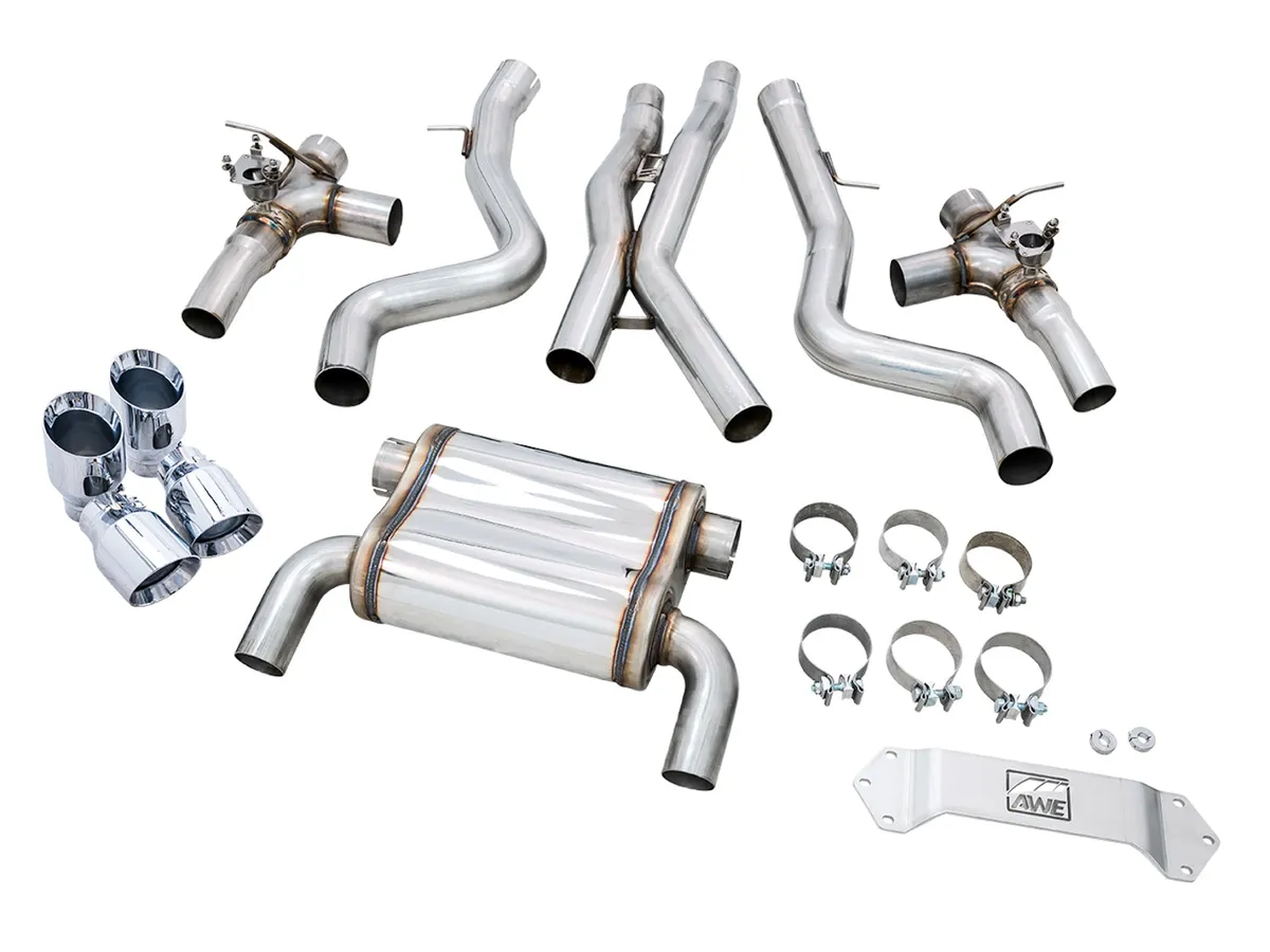 AWE SwitchPath™ Catback Exhaust for BMW F8X M3/M4 - Diamond Black product image