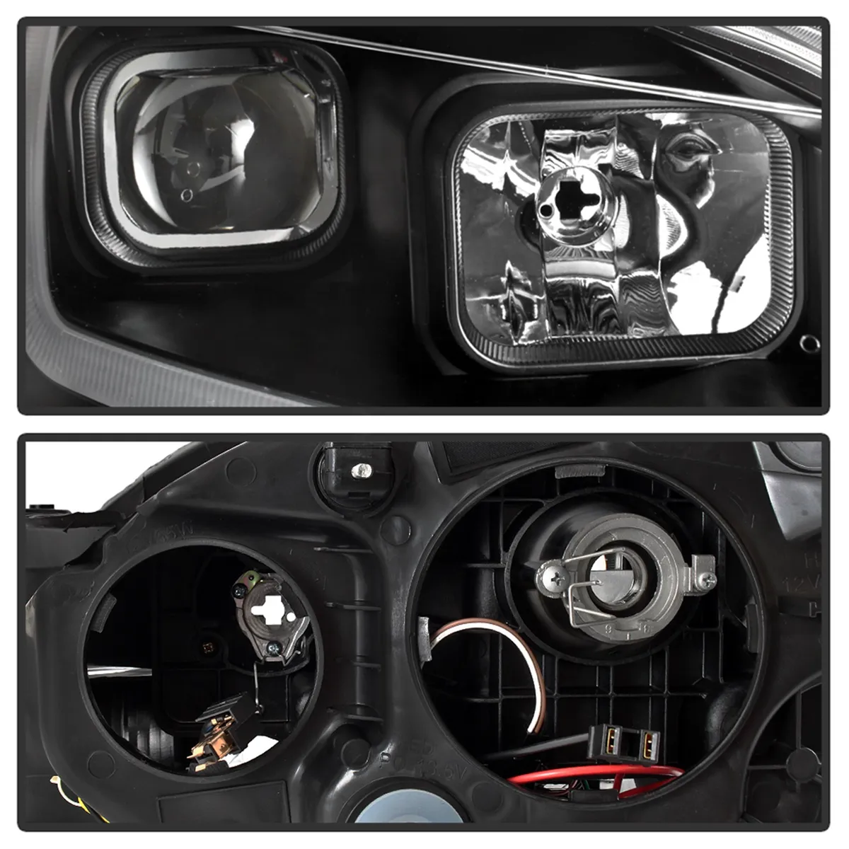 1315 Sentra Halogen Models Only DRL LED Light Bar Projector Headlights Black product image