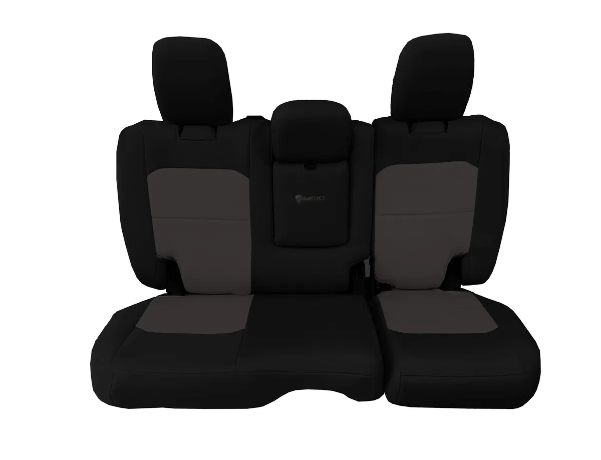 Rear Bench Tactical Seat Covers For Jeep® Wrangler Jlu 2018+ 4 Door - With Fold Down Armrest Only! w/ Molle (Not For 4xe Edition) | Bartact® product image