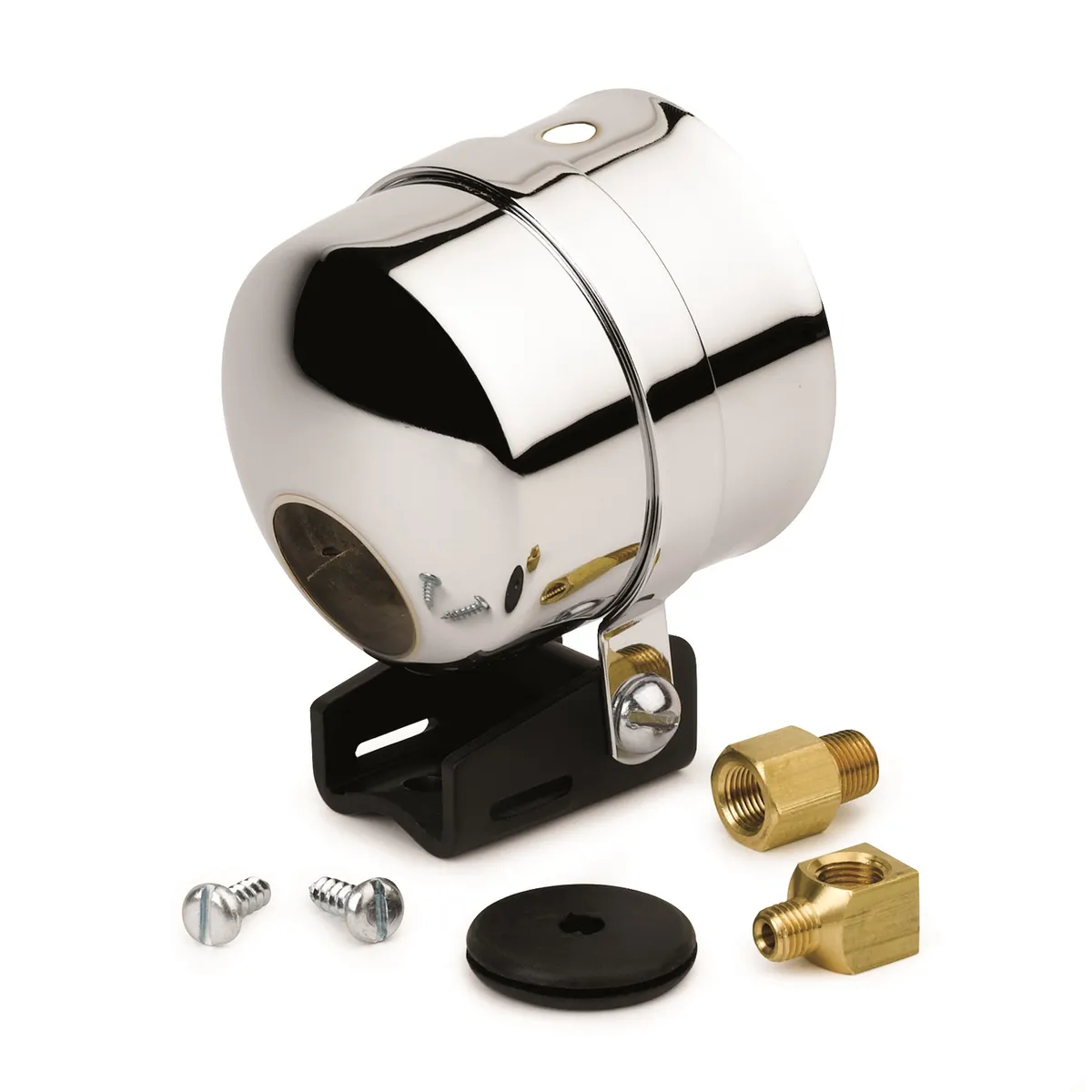 Gauge Mount, 2 5/8", Pedestal w/ Chrome Cup, For Liquid Filled Mech. Gauge product image