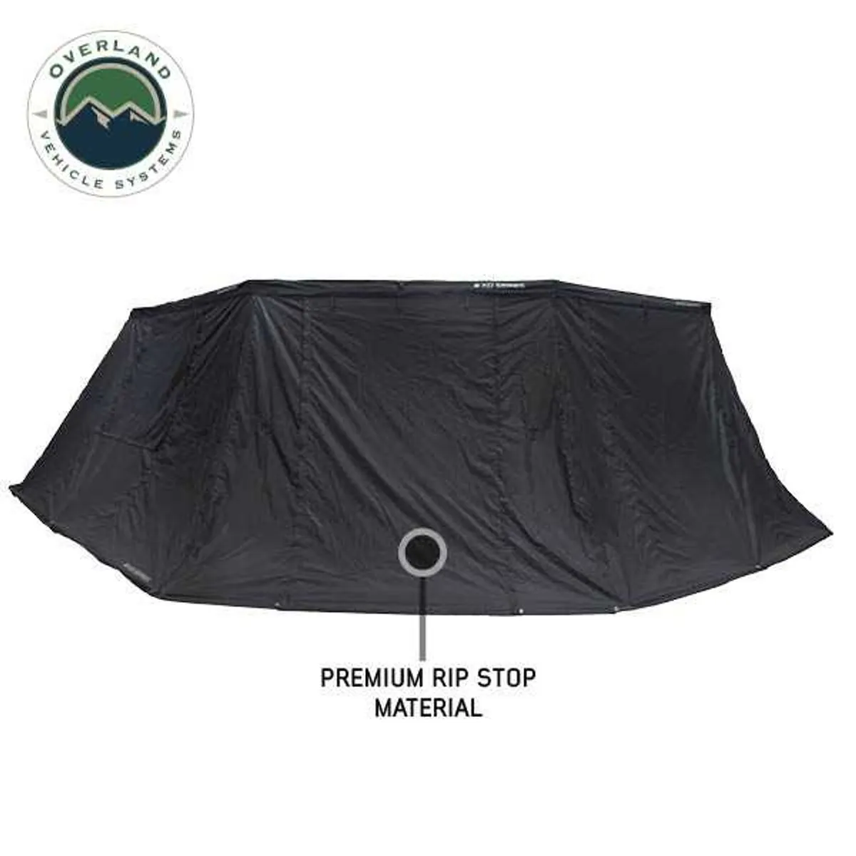 XD Nomadic 270 - Awning Wall 3 W/Black Out, Passenger Side, Black Body, Black Trim W/Storage Bag Overland Vehicle Systems product image