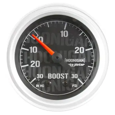 AutoMeter Gauge, Vac/Boost, 2 1/16", 30inhg-30psi, Mechanical, Hoonigan