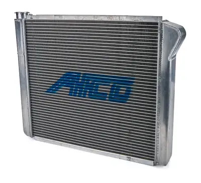 AFCO Racing Radiator, Universal Inlet, Single Pass, 19" Tall x 24" Wide