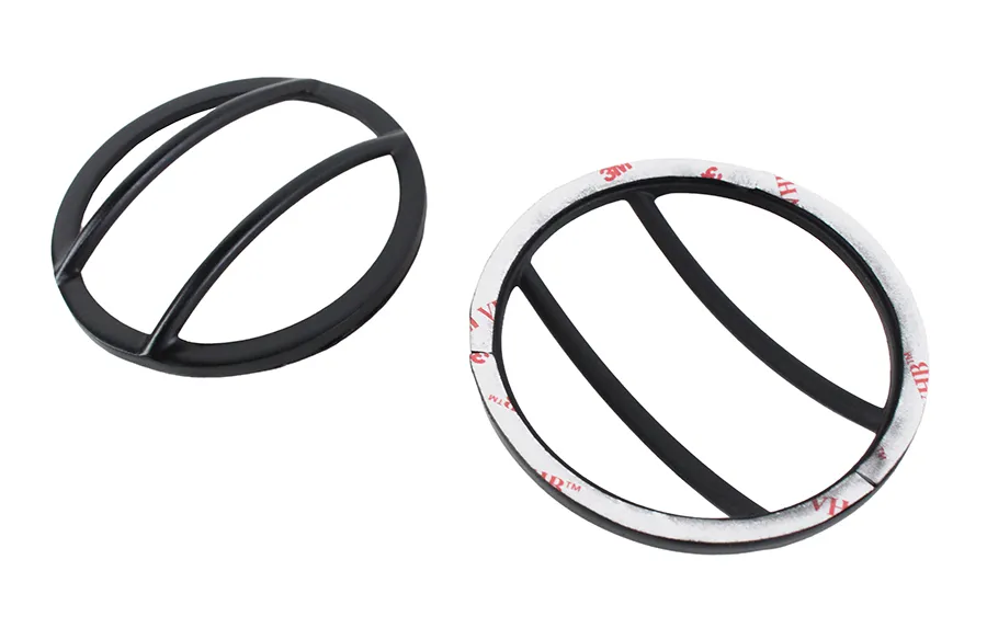 Jeep JK Front Marker Covers Pair 07-18 Wrangler JK Powdercoat Black Kentrol product image