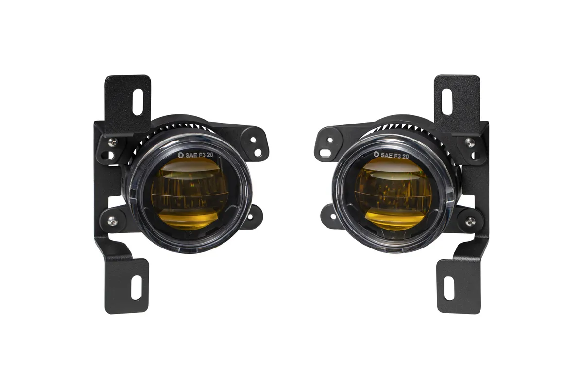 Diode Dynamics Elite Type MR Fog Lamps, Yellow - Pair - JT/JL Rubicon w/ Steel Bumper / JK 10th Anniversary and Hard Rock Only product image