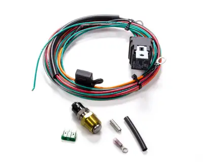 Be Cool Electric Fan Wiring Harness Kit w/Sending Unit 195-175 Be Cool Radiator