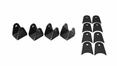 Steinjager Steinjäger Tabs and Clevises, Weld On 4 Link Tab and Clevis Kits 0.625 Bore 2.75 Axle Diameter 2.50 Inch Clevis Jaw 3.50 Axle Tab Length 4 Clevises, 8 Axle Tabs