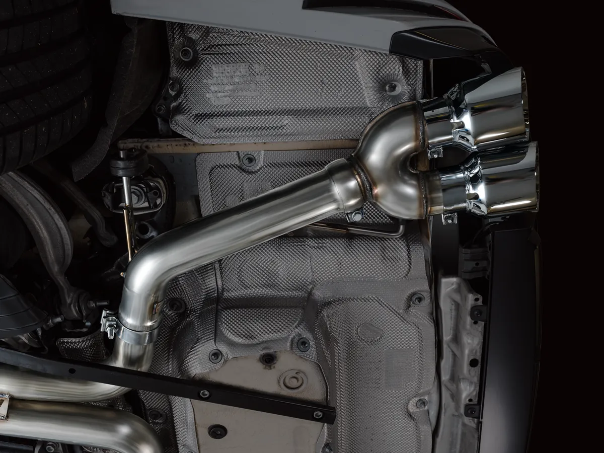 AWE Track Edition Exhaust for Audi C8 S6/S7 - Diamond Black Tips product image