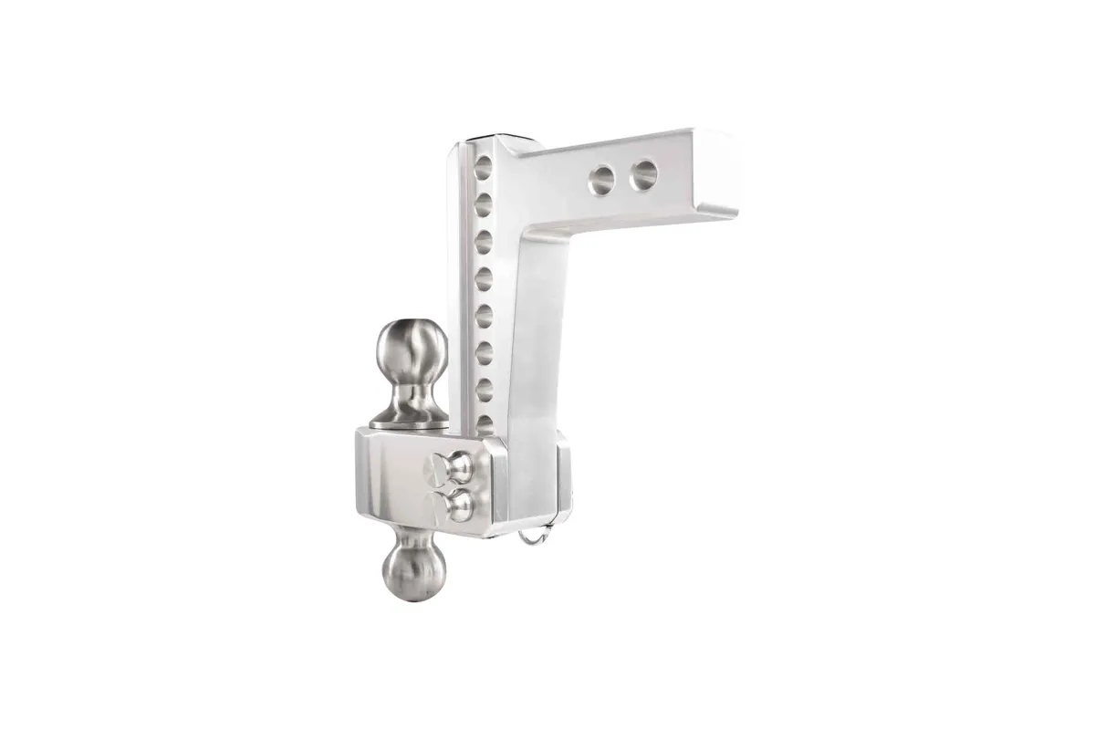 2.0" Aluminum Medium Duty Hitch 6" Drop/Rise w/ Stainless Steel Dual Ball product image