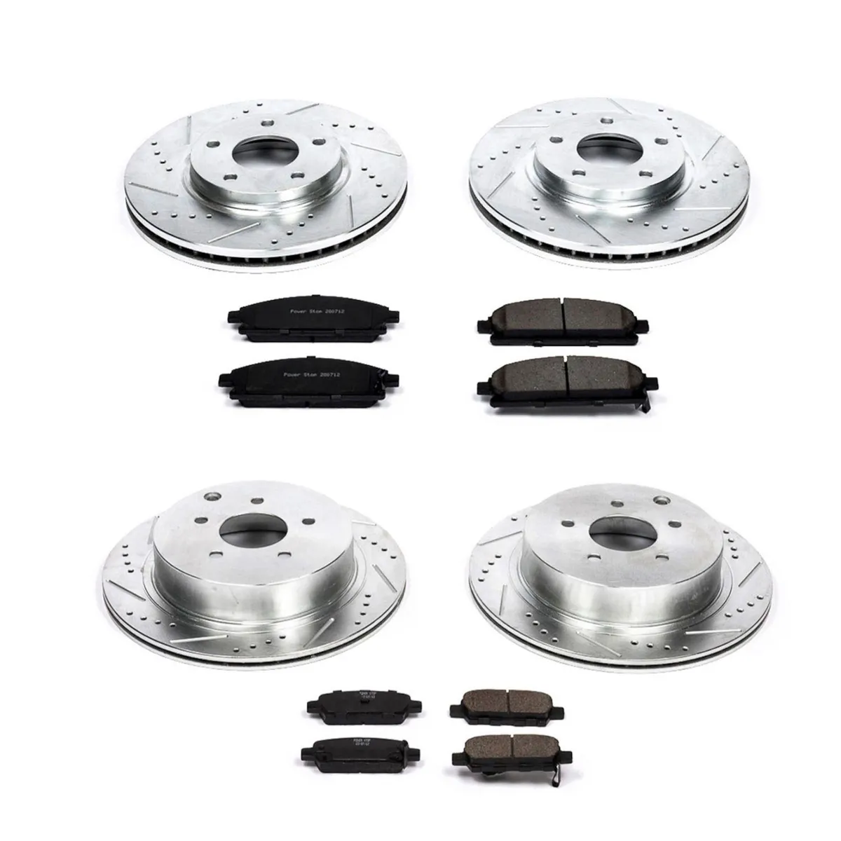 Z23 Evolution Sport Upgrade Kit: Drilled/Slotted Rotors; Carbon-Fiber Ceramic Pads W/Hardware product image