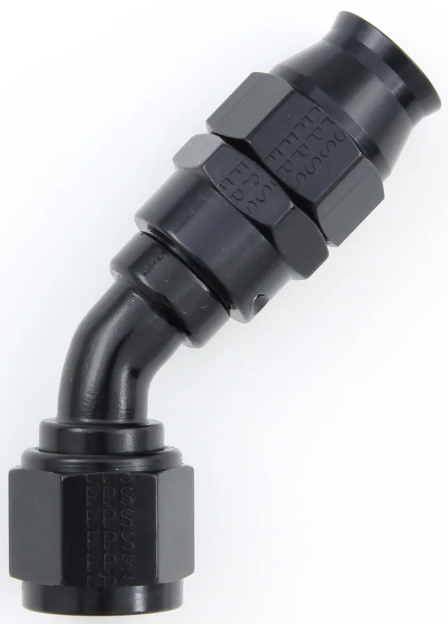 Fragola Performance Systems #10 Real Street 45 Deg. Hose End Black For Ptfe Hose