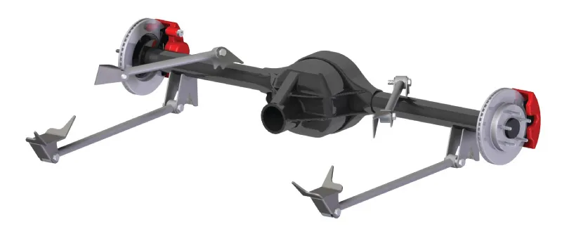 Triangulated Four Link Universal Weld-In W/ Black Powder Coated Bars Bars W/ R-Joints Brackets Hardware And Installation Instructions Ridetech product image