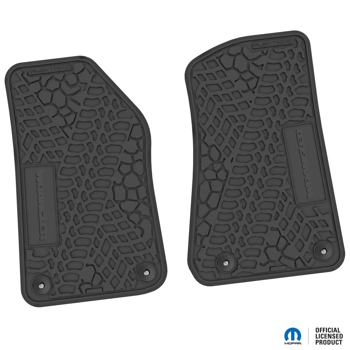 18-24 Jeep JL 2 Dr Front -Tire Tread/Scorched Earth Scene w/ Wrangler Insert - Black w/ Red Insert product image