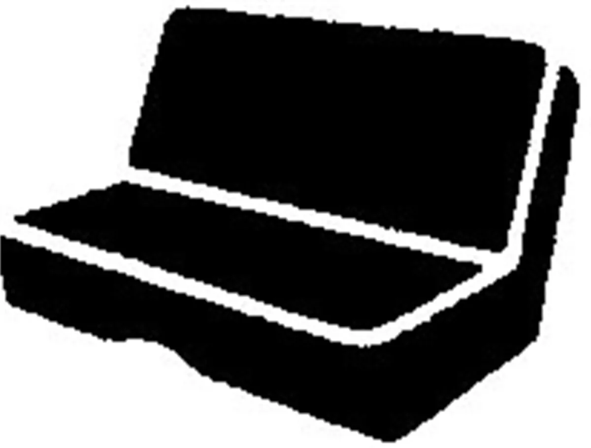 Seat Protector™ Universal Fit Seat Cover; Poly-Cotton; Gray; Truck Full Size Bench Seats; product image