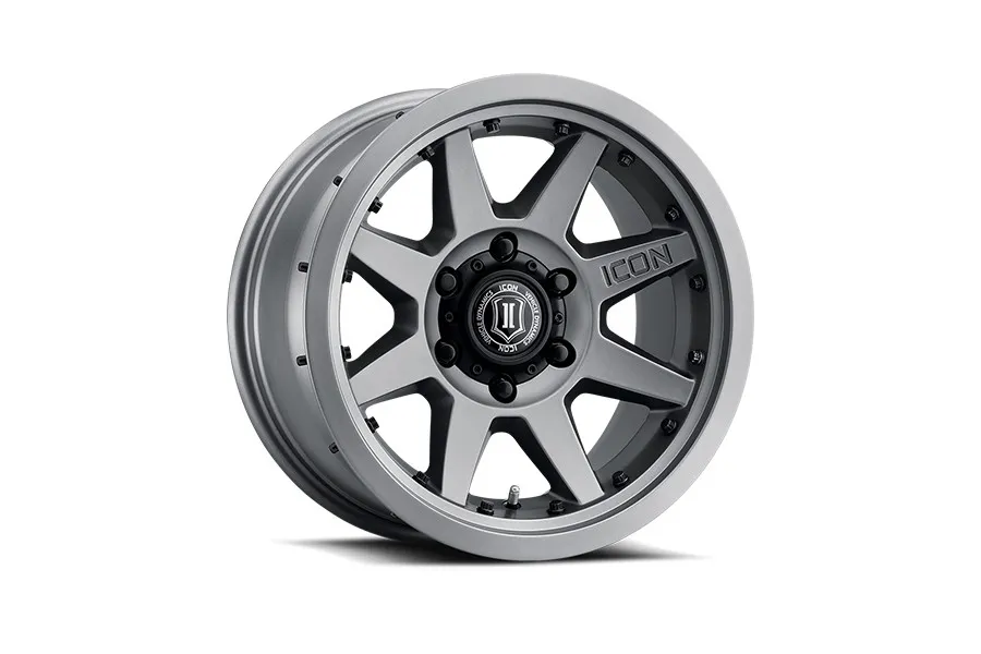 ICON Vehicle Dynamics 17 Rebound Pro Wheels Size 17x8.5 Finish Titanium Bolt Pattern 5 x 5 Backspace 4.5 Offset 6mm