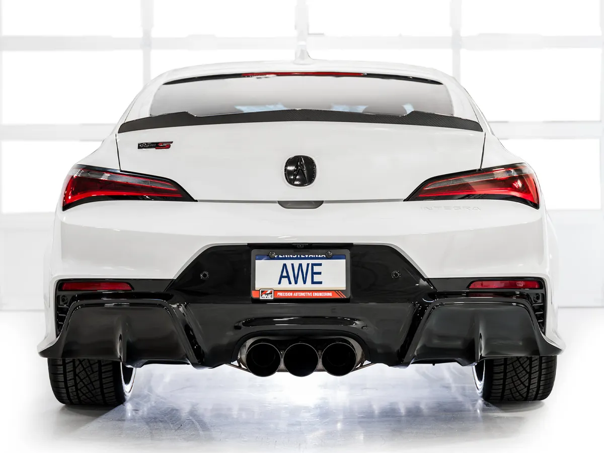 AWE Track Edition Exhaust for DE5 Integra Type-S - Triple Chrome Silver Tips product image