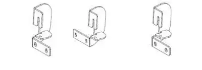 Go Rhino Go Rhino D64052TK - Dominator Xtreme D1,,D2, D6, DSS, DT Side Steps - Mounting Brackets Only - Textured Black